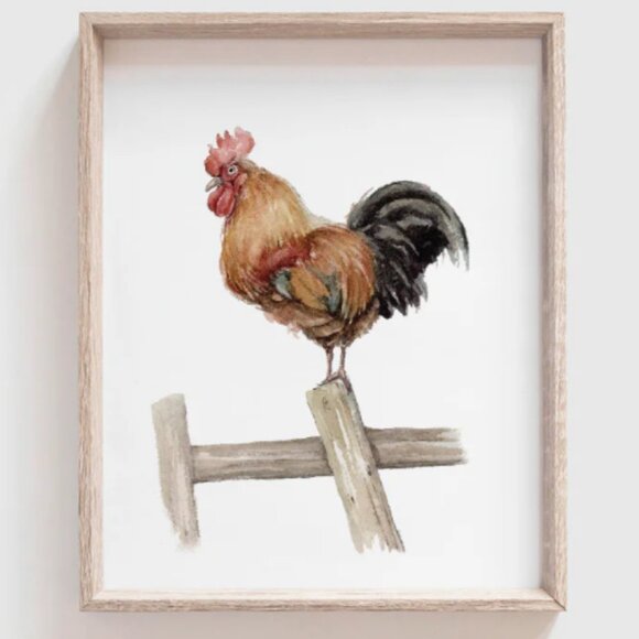 Rooster Art Print - Picture 2 of 2